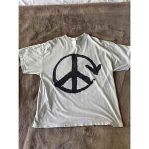 Basketcase Gallery Vintage Peace Sign Graphic T-Shirt